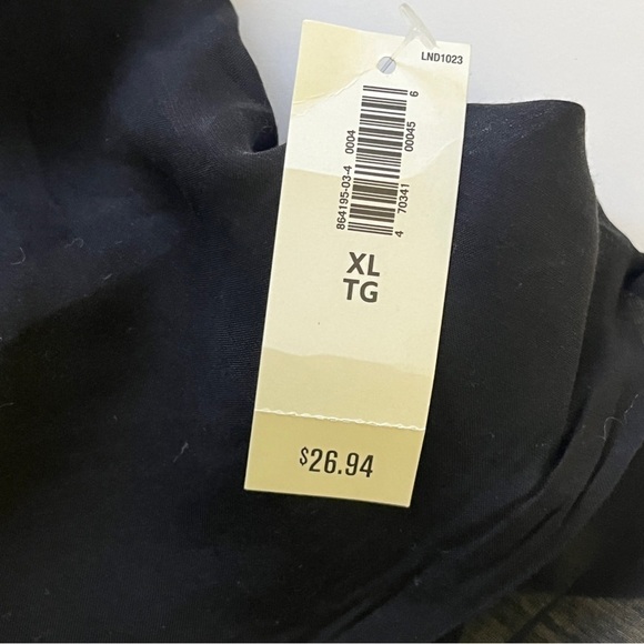 NWT Old Navy Black Ruffled Tank Top Lightweight Sheer Modal Tie Front Sz XL - Picture 4 of 12